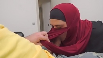Public Cock Flash! Naive Muslim teen in hijab caught me masturbating in the car in a hospital waiting room