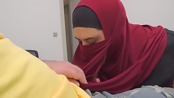 Public Dick Flash! A Naive Muslim Teen In Hijab Caught Me Jerking Off In The Car In A Hospital Waiting Room