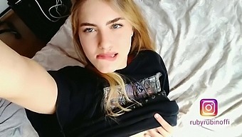 Fingering for the first time in front of the camera - RubyRuby