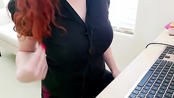Asmr Hot Little Intern Gives Boss Joi And Helps Him To Cum