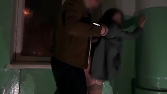 Sucked For Money In The Entrance Of Her House