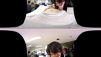 SOD Employee Momoka Kato Tries Her First VR Shoot! - Asian Office Sex