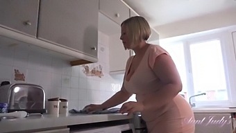 AuntJudys - 48yo Busty BBW Step-Auntie Star gives you JOI in the Kitchen