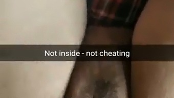 Snap chat cheating  slutty wife  bareback sex  and cuckold captions compilation! - Not inside- not cheating - Milky Mari