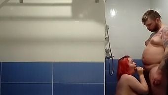 Hot bathroom sex with a thick angel
