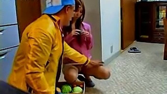 Japanese delivery guy fucks the customers wife