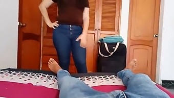 I offer my stepsister money to fuck and cum in her underwear before she goes on a trip with her friends: I fill her tight pussy with milk, how delicious it was