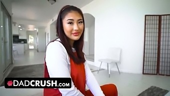 DadCrush - Inexperienced Asian Teen Mina Luxx Needs Big Massive Dick To Practice On