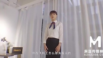 Chinese pervert picked up tiny stewardess outdoor and fucked in all his lovely poses.