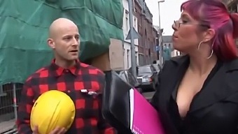BBW fucking on a construction site in Holland