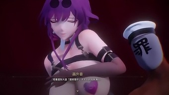 Big natural tits bounce in 3D MMD Hentai video