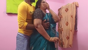 Mature Indian stepmom and stepson in real homemade sex video
