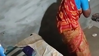 Indian housewife gets rough doggy style sex