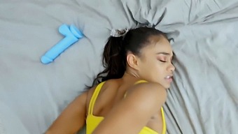 Busty black babe gives a mind-blowing blowjob and gets fucked in POV