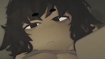 Roblox 3D animation porn cartoon featuring big tits and big-ass
