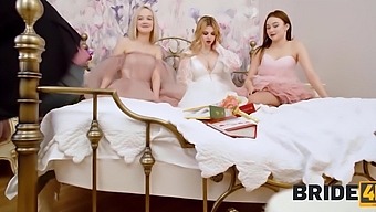 Eva Barbie, Sara Bork and Eliz Benson developed a beautiful bachelorette party into a unclean orgy.