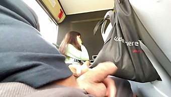 A unknown female jerked off and ingested my penis in an open bus full of people.