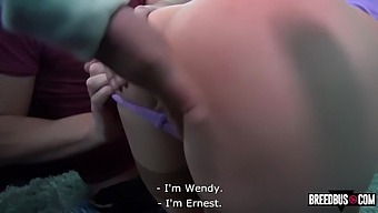 Wendy Moon Squirts after being Picked up - Breedbus
