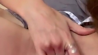 Russian clut got a manicure to rub her pussy with her beautiful fingers