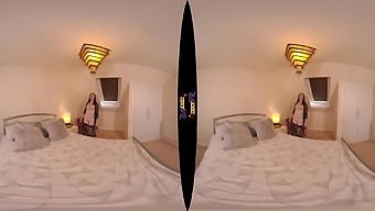 VR Porn: A British Brunette's Bedroom Antics