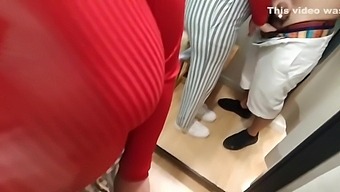 Amateur Brunette Follows Unknown Girl in Clothing Store and Gets Fucked Hard