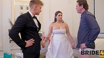 Cuckold watches as his juicy bride fucking with his friend