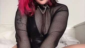 A Gothic mother in seductive lingerie is desiring for unclean fuck JOI video.