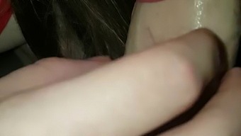 POV blowjob from petite teen with big dick