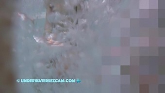 Small tits spy gets caught on hidden camera in the bath