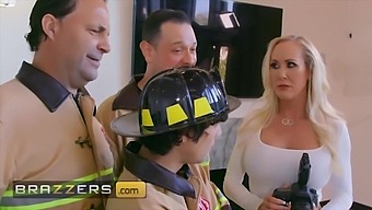 Brandi Love's horny urge to have sex escalated when she called the firefighters