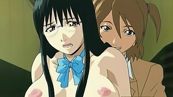 Big tits anime chick loves riding a dick with her hairy pussy