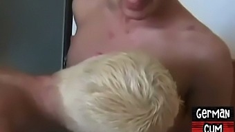 German gay amateurs engage in unprotected anal and doggy style sex