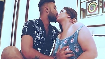 Amateur Indian teen with big ass joins his milf in the bedroom for steamy action