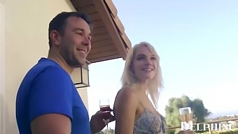 Blonde PAWG Skye Blue cheats on her boyfriend with a big dick