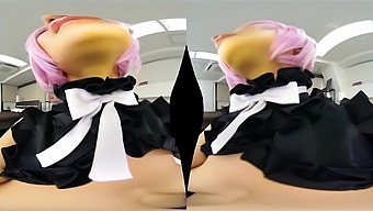 Japanese Cosplayer's Blowjob in CosmoPlanetsVR