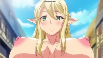 Kyonyuu Elf Oyako Saimin's Big Natural Tits in Animated Video