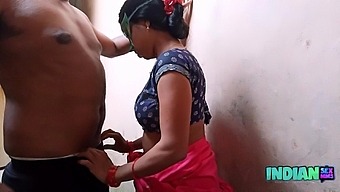 Homemade video of Indian wife with big natural tits getting fucked and licked