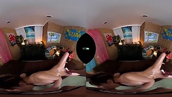 Asian beauty gets a blowjob and creampie in virtual reality