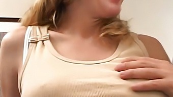 Mom gets double penetrated in her tight ass and cums in mouth