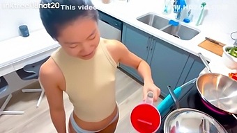 Asian teen seduces her stepdad with a mouthful of cum in HD