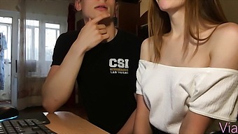 POV video of a rough sex encounter between a young couple