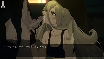 Seductive spellcaster in Japanese animated erotica