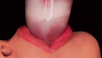 Verified amateur teen's close up mouth job will make you cum again and again