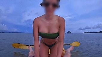 Enjoy the outdoor thrill of kayaking and fucking with this hot amateur video